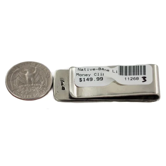 Navajo Nickel Handmade Native American Money Clip 11268-3 Navajo Nickel Handmade Native American Money Clip 11268-3