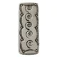 Navajo Swirl Nickel Handmade Native American Money Clip 11268-2 Navajo Swirl Nickel Handmade Native American Money Clip 11268-2