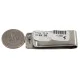 Swirl Navajo Nickel Handmade Native American Money Clip 11268-5 Swirl Navajo Nickel Handmade Native American Money Clip 11268-5