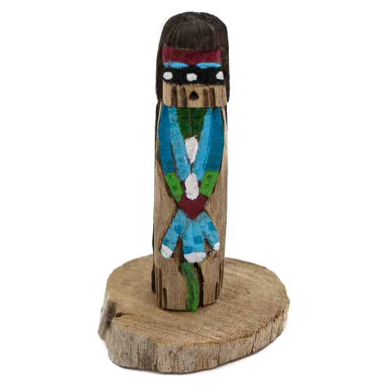 Handmade Signed Zuni Warrior Kachina NB160313210806 Handmade Signed Zuni Warrior Kachina NB160313210806