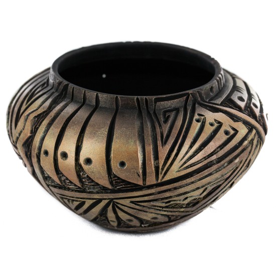 Certified Authentic Handmade Navajo Holbrook Native American Pottery 102490-3 Certified Authentic Handmade Navajo Holbrook Native American Pottery 102490-3