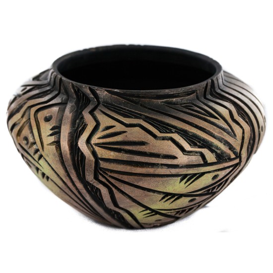 Certified Authentic Handmade Navajo Holbrook Native American Pottery 102490-3 Certified Authentic Handmade Navajo Holbrook Native American Pottery 102490-3
