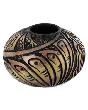 Certified Authentic Handmade Navajo Holbrook Native American Pottery 102491-4 Certified Authentic Handmade Navajo Holbrook Native American Pottery 102491-4
