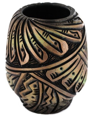 Handmade Certified Authentic Navajo Holbrook Native American Pottery 102491-1 Handmade Certified Authentic Navajo Holbrook Native American Pottery 102491-1
