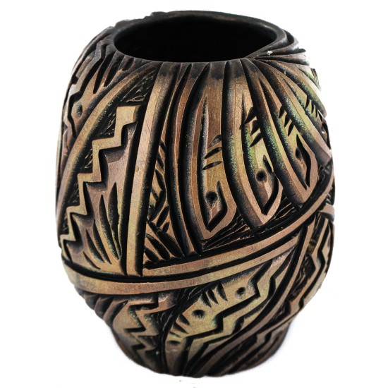Handmade Certified Authentic Navajo Holbrook Native American Pottery 102491-1 Handmade Certified Authentic Navajo Holbrook Native American Pottery 102491-1