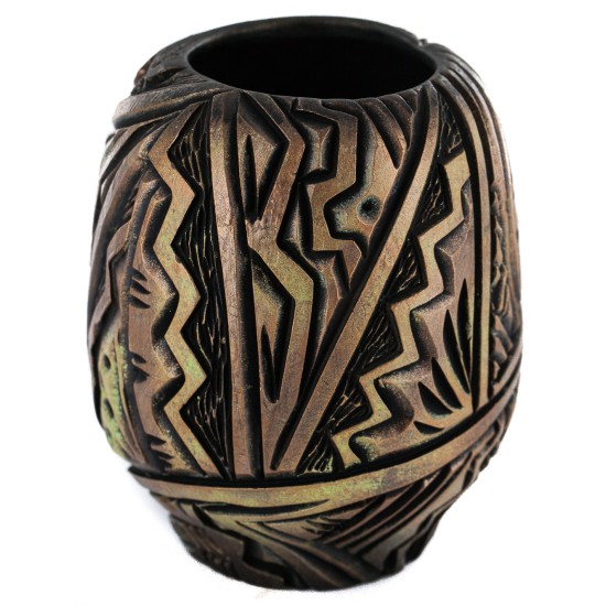 Handmade Certified Authentic Navajo Holbrook Native American Pottery 102491-1 Handmade Certified Authentic Navajo Holbrook Native American Pottery 102491-1
