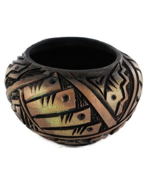 Handmade Certified Authentic Navajo Holbrook Native American Pottery 102493-7 Handmade Certified Authentic Navajo Holbrook Native American Pottery 102493-7