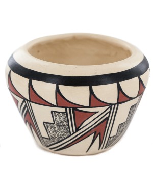Handmade Handpainted Certified Authentic Hopi R.Tsinnij Keams Canyon Native American Pottery 102494-12