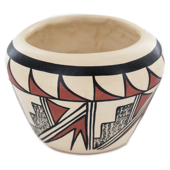 Handmade Handpainted Certified Authentic Hopi R.Tsinnij Keams Canyon Native American Pottery 102494-12