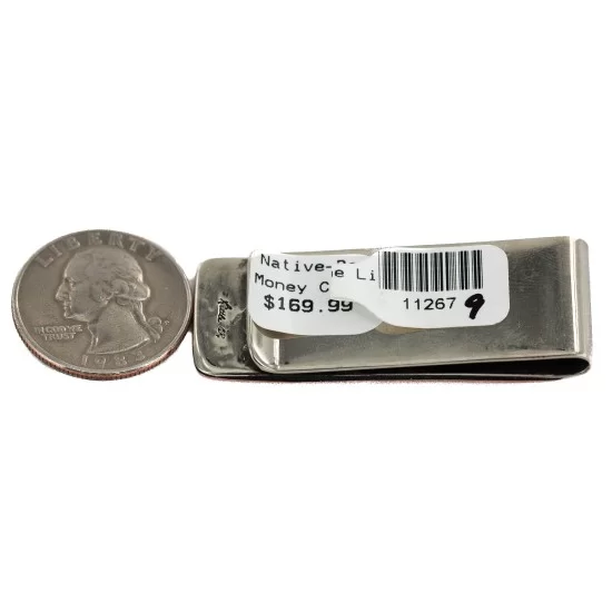 Navajo Handmade Bear Sun Pure Copper Native American Nickel Money Clip 11267-9 Navajo Handmade Bear Sun Pure Copper Native American Nickel Money Clip 11267-9