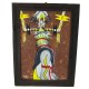 $300 Apache Certified Authentic Painted by Acrylic Apache Mesalero GA'AN Native American Painting  10794-2
