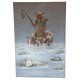 $490 Navajo Indian Winter Painted by Certified Authentic Acrylic Native American Painting  10783