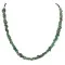 .925 Sterling Silver Navajo Handmade Natural Turquoise Native American Necklace 10054-5