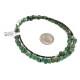 Certified Authentic .925 Sterling Silver Navajo Handmade Natural Turquoise Native American Necklace 10054-5