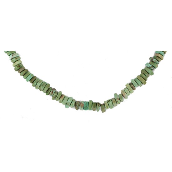 Certified Authentic .925 Sterling Silver Navajo Natural Turquoise Native American Necklace 10054-6 Certified Authentic .925 Sterling Silver Navajo Natural Turquoise Native American Necklace 10054-6