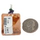 Handmade Certified Authentic Navajo Pure Natural Agate Amethyst Turquoise Native American Copper Pendant 18212-2