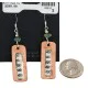 Handmade .925 Sterling Silver Hooks Navajo Natural Turquoise Native American Pure Copper Dangle Earrings 18210-7 Handmade .925 Sterling Silver Hooks Navajo Natural Turquoise Native American Pure Copper Dangle Earrings 18210-7