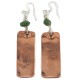 Certified Authentic Handmade .925 Sterling Silver Hooks Navajo Horse Natural Turquoise Native American Pure Copper Dangle Earrings 18210-2
