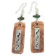 .925 Sterling Silver Hooks Handmade Navajo Natural Turquoise Native American Pure Copper Dangle Earrings 18210-3 .925 Sterling Silver Hooks Handmade Navajo Natural Turquoise Native American Pure Copper Dangle Earrings 18210-3