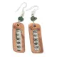 Handmade .925 Sterling Silver Hooks Navajo Natural Turquoise Native American Pure Copper Dangle Earrings 18210-7 Handmade .925 Sterling Silver Hooks Navajo Natural Turquoise Native American Pure Copper Dangle Earrings 18210-7