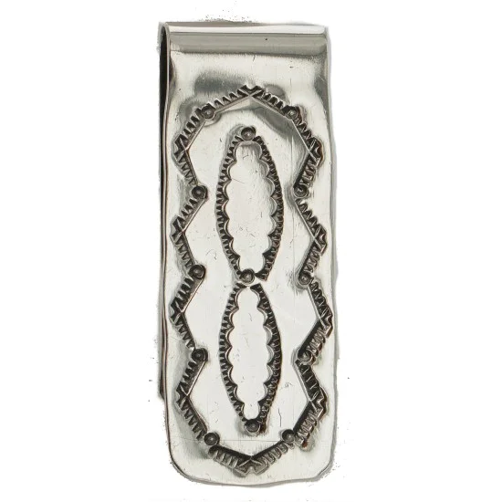 Navajo Handmade Native American Nickel Money Clip 10534-4