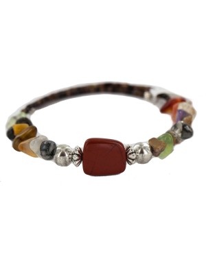 Certified Authentic Navajo Natural Jasper Quartz Heishi Multicolor Native American Adjustable Wrap Bracelet 13133 Certified Authentic Navajo Natural Jasper Quartz Heishi Multicolor Native American Adjustable Wrap Bracelet 13133