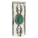 Handmade Navajo .925 Sterling Silver Natural Turquoise Native American Nickel Money Clip 10533-10 Handmade Navajo .925 Sterling Silver Natural Turquoise Native American Nickel Money Clip 10533-10