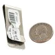 Handmade Navajo .925 Sterling Silver Natural Turquoise Native American Nickel Money Clip 10533-11 Handmade Navajo .925 Sterling Silver Natural Turquoise Native American Nickel Money Clip 10533-11