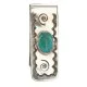 Handmade Navajo .925 Sterling Silver Natural Turquoise Native American Nickel Money Clip 10533-9 Handmade Navajo .925 Sterling Silver Natural Turquoise Native American Nickel Money Clip 10533-9