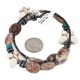 Certified Authentic Butterfly Navajo .925 Sterling Silver Natural Turquoise Jasper Hematite Wood Native American Necklace 750199-9