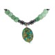 Certified Authentic Navajo .925 Sterling Silver Turquoise Jade Hematite Native American Necklace 750199-10 Certified Authentic Navajo .925 Sterling Silver Turquoise Jade Hematite Native American Necklace 750199-10