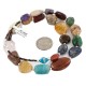 Certified Authentic Navajo .925 Sterling Silver Natural Jade Carnelian Red Jasper Quartz Amethyst Lapis Native American Necklace  750198-7