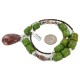 Certified Authentic Navajo .925 Sterling Silver Agate Heishi Native American Necklace  750199-1