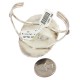 Handmade Certified Authentic Navajo .925 Sterling Silver White Buffalo Native American Bracelet  12661-101
