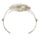 Handmade Certified Authentic Navajo .925 Sterling Silver White Buffalo Native American Bracelet  12661-101