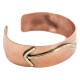Certified Authentic Navajo Handmade Brass Native American Pure Copper Bracelet 13134