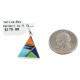 Navajo Triangle Certified Authentic .925 Sterling Silver Natural Multicolor Real Handmade Native American Inlaid Pendant 24491-8