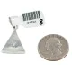Navajo Triangle .925 Sterling Silver Natural Multicolor Real Handmade Native American Inlaid Pendant 24491-8 Navajo Triangle .925 Sterling Silver Natural Multicolor Real Handmade Native American Inlaid Pendant 24491-8