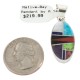 Oval Certified Authentic .925 Sterling Silver Navajo Natural Multicolor Real Handmade Native American Inlaid Pendant 24490-5
