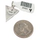 Navajo Triangle Certified Authentic .925 Sterling Silver Natural Multicolor Real Handmade Native American Inlaid Pendant 24491-4