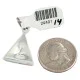Navajo Triangle .925 Sterling Silver Natural Multicolor Real Handmade Native American Inlaid Pendant 24491-14 Navajo Triangle .925 Sterling Silver Natural Multicolor Real Handmade Native American Inlaid Pendant 24491-14