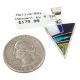 Triangle Navajo .925 Sterling Silver Natural Multicolor Real Handmade Native American Inlaid Pendant 24491-15 Triangle Navajo .925 Sterling Silver Natural Multicolor Real Handmade Native American Inlaid Pendant 24491-15