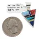 Navajo .925 Sterling Silver Triangle Natural Multicolor Real Handmade Native American Inlaid Pendant 24491-1 Navajo .925 Sterling Silver Triangle Natural Multicolor Real Handmade Native American Inlaid Pendant 24491-1