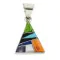 Triangle Navajo .925 Sterling Silver Natural Multicolor Real Handmade Native American Inlaid Pendant 24491-6