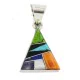 Triangle Navajo .925 Sterling Silver Natural Multicolor Real Handmade Native American Inlaid Pendant 24491-6 Triangle Navajo .925 Sterling Silver Natural Multicolor Real Handmade Native American Inlaid Pendant 24491-6
