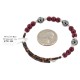 Navajo Certified Authentic Natural Hematite Heishi Jasper Native American Adjustable Wrap Bracelet 1301-1