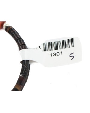 Navajo Certified Authentic Carved Fetish Horse Heishi Coral Native American Adjustable Wrap Bracelet 1301-5
