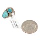 Handmade Certified Authentic Navajo .925 Sterling Silver Turquoise Native American Ring 16861