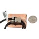 Certified Authentic Handmade Navajo Leather Pure Copper and Nickel Native American Bolo Tie 24489-3