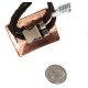 Handmade Certified Authentic Leather Navajo Pure Copper and Nickel Native American Bolo Tie 24489-8